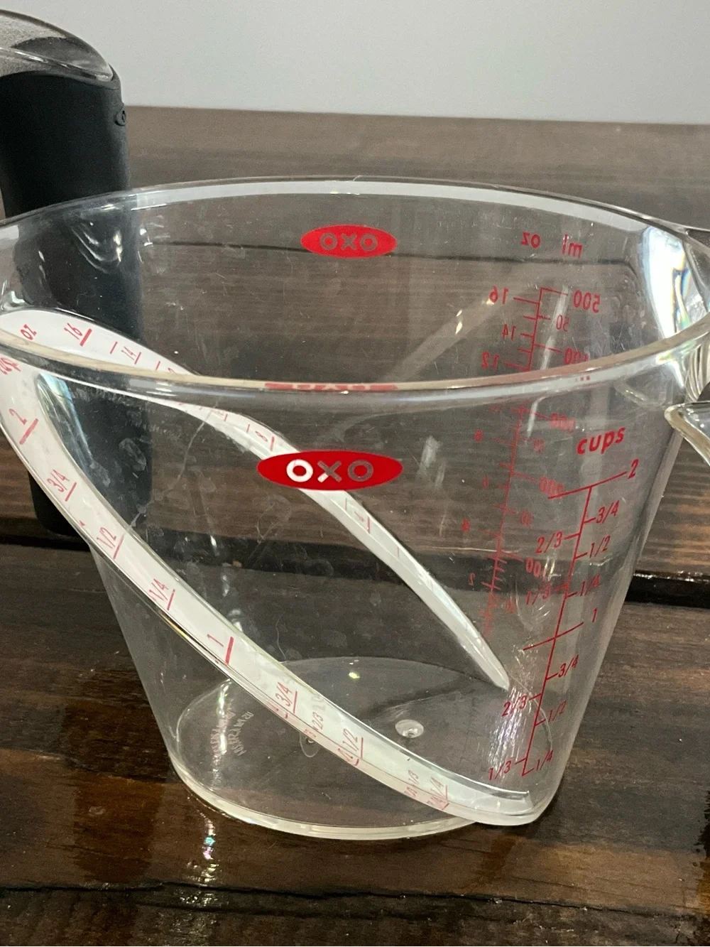 Oxo Good Grips Angled Handle Measuring Cups Set Black Handles 1,2, and 4 cups
